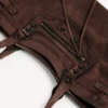 Mala feminina Le City East-West em tom espresso claro