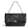 Mala grande bolsa de corrente de Monaco acolchoada «Preto» 7659332AASE1000