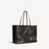 Mala grande para mulher, em preto/laranja