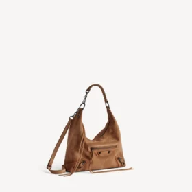 Mala hobo Le City pequena para mulher em camelo