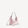 Mala Hobo Le City pequena para mulher em rosa pétala
