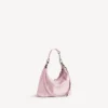 Mala Hobo Le City pequena para mulher em rosa pétala