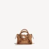 Mala Le City Bag Mini para mulher em camelo