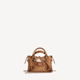 Mala Le City Bag Mini para mulher em camelo
