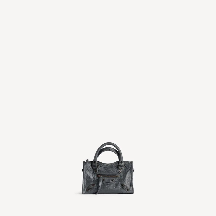 Mala Le City Bag Nano para mulher em rocha vulcânica Mala Le City Bag Nano para mulher em rocha vulcânica
