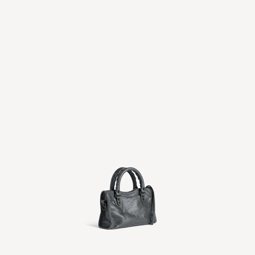 Mala Le City Bag Nano para mulher em rocha vulcânica Mala Le City Bag Nano para mulher em rocha vulcânica