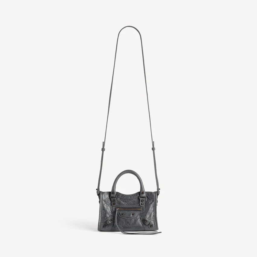 Mala Le City Bag Nano para mulher em rocha vulcânica Mala Le City Bag Nano para mulher em rocha vulcânica