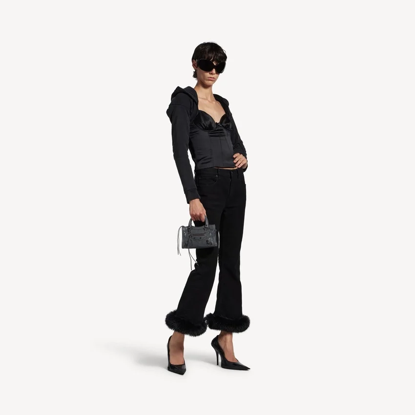 Mala Le City Bag Nano para mulher em rocha vulcânica Mala Le City Bag Nano para mulher em rocha vulcânica