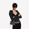 Mala Le City Bag Nano para mulher em rocha vulcânica Mala Le City Bag Nano para mulher em rocha vulcânica