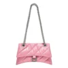 Mala pequena com corrente Crush acolchoada «Rosa» 716351210J05812