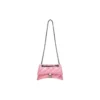 Mala pequena com corrente Crush acolchoada «Rosa» 716351210J05812