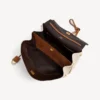 Mala Rodeo feminina, tamanho médio, em bege/castanho claro estilo cowboy