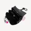 Mala Rodeo pequena para mulher com pingentes, em preto