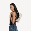 Mala Rodeo pequena para mulher em bege/preto