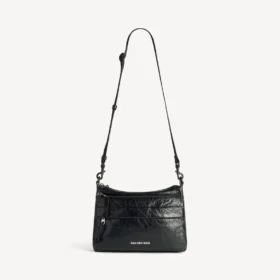 Mala tipo mensageiro Explorer com bolso duplo para homem, em preto
