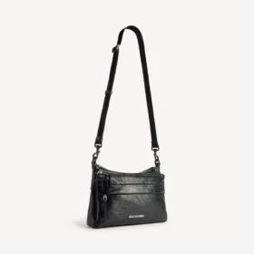 Mala tipo mensageiro Explorer com bolso duplo para homem, em preto