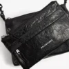 Mala tipo mensageiro Explorer com bolso duplo para homem, em preto