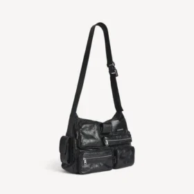 Mala tipo mensageiro masculina «Superbusy» em preto