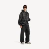 Mala tipo mensageiro Rodeo para homem, pequena, em preto