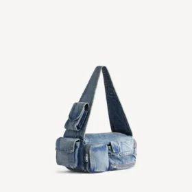 Mala tipo sling masculina «Superbusy» pequena em azul