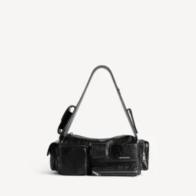 Mala tipo sling masculina «Superbusy» pequena em preto