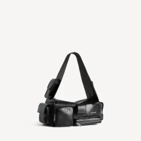 Mala tipo sling masculina «Superbusy» pequena em preto