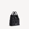 Mala tipo tote militar masculina, pequena, em preto