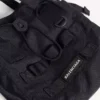 Mala tipo tote militar masculina, pequena, em preto