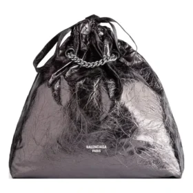 Mala Tote Média Crush Metalizada «Cinza» 7429412AATG1314