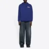 Masculino Balenciaga com logótipo estampado, clássico, azul-marinho 600583TIV531195