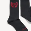 Meias clássicas Laurel para mulher em preto/branco