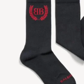 Meias clássicas Laurel para mulher em preto/branco