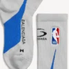 Meias masculinas Balenciaga | colaboração com a NBA em branco sujo