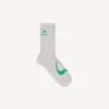 Meias masculinas com o ícone desportivo «Loop» em cinzento/verde