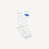 Meias masculinas «Wet Brush» em branco/azul
