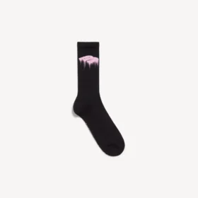 Meias masculinas «Wet Brush» em rosa/preto