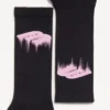 Meias masculinas «Wet Brush» em rosa/preto