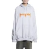 Metallica Hoodies, corte oversized, “Dirty White Orange” 697879TMV890901