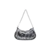 Mini-bolsa Le Cagole com corrente e grafite «Black» 695814210G61090