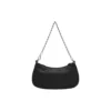 Mini-bolsa Le Cagole com corrente e relevo de crocodilo «Preto» 69581423EJY1000