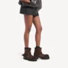 Mini-botin Venom para mulher em tom espresso claro