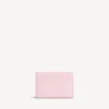 Mini-carteira feminina tipo envelope em rosa pétala