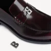 Mocassins confortáveis para homem em bordô escuro