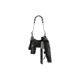 Mochila de ombro Le Cagole Collector Xs com strass «Preto» 6713092AASO1000
