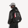 Mochila Explorer de Balenciaga para homem | Colaboração com a NBA em preto/branco/vermelho vermilhão
