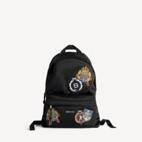 Mochila Explorer para homem em preto/multicolorido