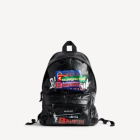 Mochila Explorer para homem em preto/multicolorido