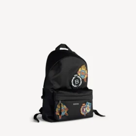 Mochila Explorer para homem em preto/multicolorido