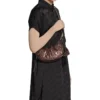 Mochila Le Cagole Xs Metalizada «Castanho» 6713090GT3Y2564
