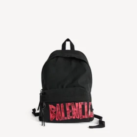Mochila masculina Tape Type em preto/vermelho
